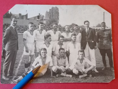 Foto (veche de colectie-Interbelica) fotbal Selectionata BUCURESTI (anul 1925) foto