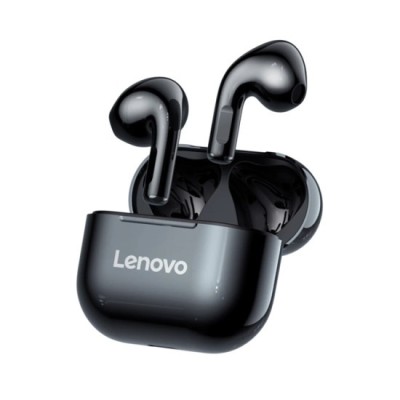 Casti Fara Fir, Wireless, Half-In-Ear - Lenovo LivePods (LP40) - Black foto