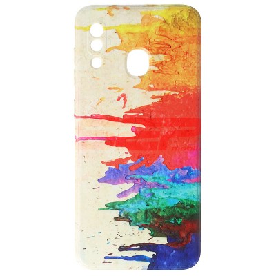 Toc TPU 6D Print Samsung Galaxy A20 Aquarelle foto