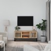 Gossi comoda tv, 105x30x45 cm, lemn prelucrat &amp; fier