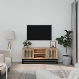 VidaXL Comodă TV, 105x30x45 cm, lemn prelucrat &amp; fier
