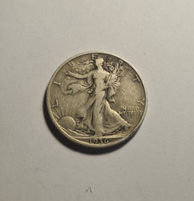 USA Half Dollar 1936 Liberty Argint foto