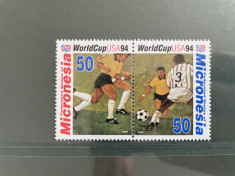 Micronesia - serie timbre fotbal campionatul mondial 1994 SUA nestampilate MNH foto