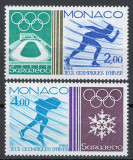 Monaco 1984 Mi 1616/17 MNH - Jocurile Olimpice, Sarajevo și Los Angeles, Nestampilat