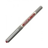 Roller Uni-ball Eye UB-157, 0. 7mm, corp gri-auriu, detalii in culoarea scrisului rosu