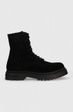 Cumpara ieftin Tommy Jeans cizme din piele intoarsa TJM CASUAL BOOT SUEDE barbati, culoarea negru, EM0EM01336