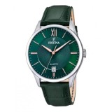 Festina Ceas Bărbați 43mm Quartz cu Curea Verde din Piele