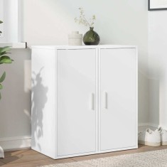 vidaXL Pantofare, 2 buc., alb, 32x35x70 cm, PAL