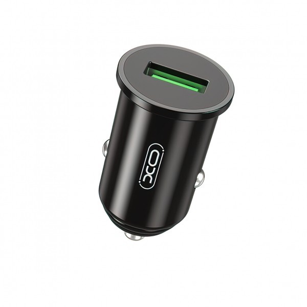 Incarcator Auto XO Design CC39, 18W, 3A, 1 x USB-A, Negru