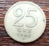 (A70) MONEDA DIN ARGINT SUEDIA - 25 ORE 1946, LIT. TS, REGELE GUSTAF V, Europa