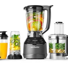 Blender Nutribullet Triple Prep System, carafa 1.8 litri, robot de bucatarie 1.6 litri, 2 cupe
