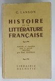 HISTOIRE DE LA LITTERATURE FRANCAISE par G. LANSON , 1968