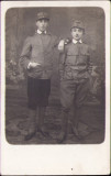 HST P869 Poză tineri &icirc;n uniformă militară rom&acirc;nească perioada regalității