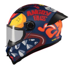 Casca integrala pentru scuter - motocicleta Axxis Fenix Angry Face C5 rosu mat &ndash; tip viziera: MT-V-31B &ndash; DKS429 S (55/56cm)