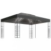 Pavilion cu sir de lumini LED, antracit, 3x4 m
