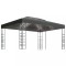 Pavilion cu sir de lumini LED, antracit, 3x4 m