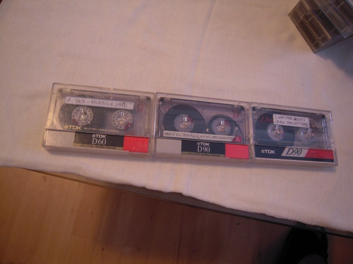 LOT de 3 casete audio (2) TDK normale (2 buc. de 90 minute si 1 buc. de 60 min.)