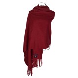 Fular dama uni 24U, 180x70cm, rosu bordo