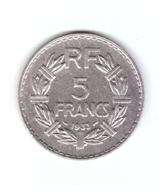 Moneda Franta 5 francs/franci 1933, stare buna, curata foto