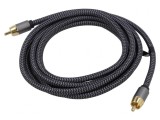 Cablu RCA Aurit 2m 6mm, Goobay