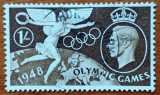 ANGLIA(U.K)-1948--''KING GEORGE VI''-1val ''OLIMPIADA-LONDON''-stampilat. -Vezi-Scan poze si catalog.