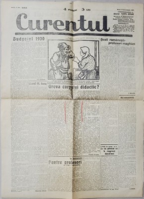 Ziarul &amp;#039;Curentul&amp;#039;, Anul II, Nr 682, 10 Decembrie 1929 foto