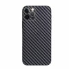 Folie autocolanta Skin, pentru iPhone 15 Pro Max, carbon negru, protectie spate, Apple