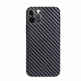 Folie autocolanta Skin, pentru iPhone 15 Pro, carbon negru, protectie spate, Apple