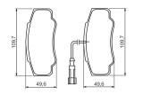 BOSCH 0 986 494 391 set placute frana,frana disc