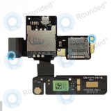 Modulul cititor de carduri SIM/SDcard HTC One V, modulul de carduri SIM/SDcard Piesă de schimb neagră 50H20462-09M-A