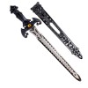 Sabie Gotica cu maner negru si teaca, Plastic, ATU-084533, Oem