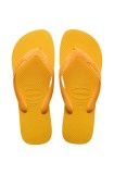 Havaianas slapi TOP femei, culoarea galben, cu toc plat, 4000029.1740