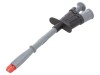 Clips de măsurare crocodil 20A neagră - Placare nichelată 1kV: Clips de măsurare crocodil 20A neagră