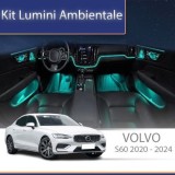 Lumini ambientale Volvo S60 2020-2022 set complet control telefon sau sistem original CarStore Technology