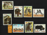 Africa, Rwanda, 1984 | Animale din savana africană | Serie MNH, Cotă bună | aph