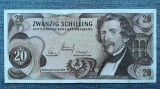 20 Schilling 1967 Austria / bancnota circulata seria 194285