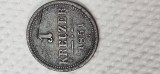Rara ... 1 ein kreuzer 1851 G , monetaria Baia Mare