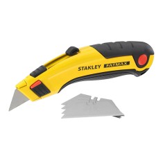 Stanley 0-10-778, Cutter cu lama retractabila FatMax, 180mm + 5 lame trapezoidale 19mm foto