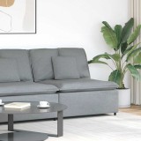 VidaXL Modul central canapea modulară cu perne, gri deschis, 100 cm