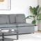 vidaXL Modul central canapea modulară cu perne, gri deschis, 100 cm 4104417