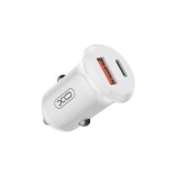 Incarcator auto mini 30W cu USB-C si USB-A, &icirc;ncarcare rapida QC/PD XO-CC69