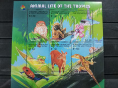 GRENADA 2001-MNH-FAUNA DE LA TROPICE-BLOC foto