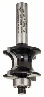 Freza de semibara cu rulment de ghidare, 8mm, R1 6mm, L 19mm, G 63mm 8mm, R - 3165140358217 foto