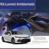 Lumini ambientale Toyota Corolla 2019-2021 set complet control telefon sau sistem original CarStore Technology