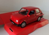 Macheta Fiat 126 rosu - Welly 1/32, 1:32