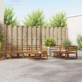 vidaXL Set de canapea 6 pcs natural Lemn Solid de Acacia 3367177
