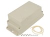 Carcasa universala HAMMOND Ritec ABS, 85x165x70mm, IP65, cu lame de fixare, gri deschis