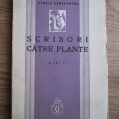 Virgil Carianopol - Scrisori catre plante. Poesii (1936, prima editie)