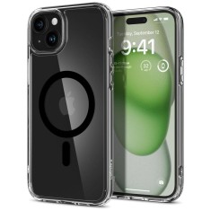 Husa iPhone 15 Spigen Ultra Hybrid MagSafe, negru foto