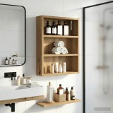 VidaXL Dulap de perete pentru baie Stejar artizanal 40 x 10 x 50 cm 889350